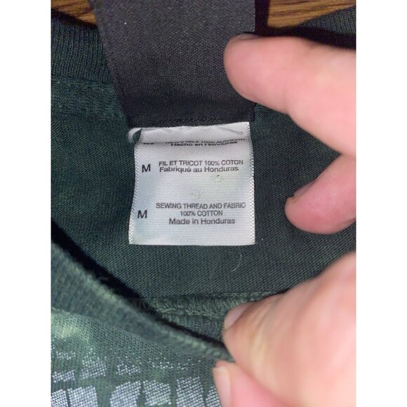 NFL Team Apparel Y2K Green Bay Packers Tie Dye AOP Mens Shirt Medium - Picture 4 of 5